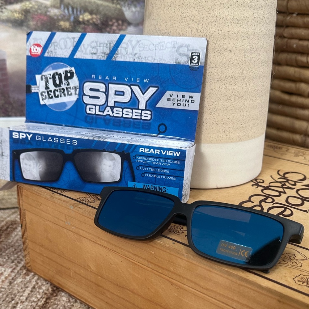 New Children’s Detective Spy Glasses Rear View Top Secret UV Sunglasses - Picture 8 of 11